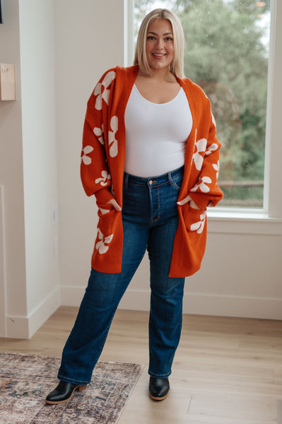 My New Favorite Secondhand Burnt Orange Cardigan — Mary's Little Way