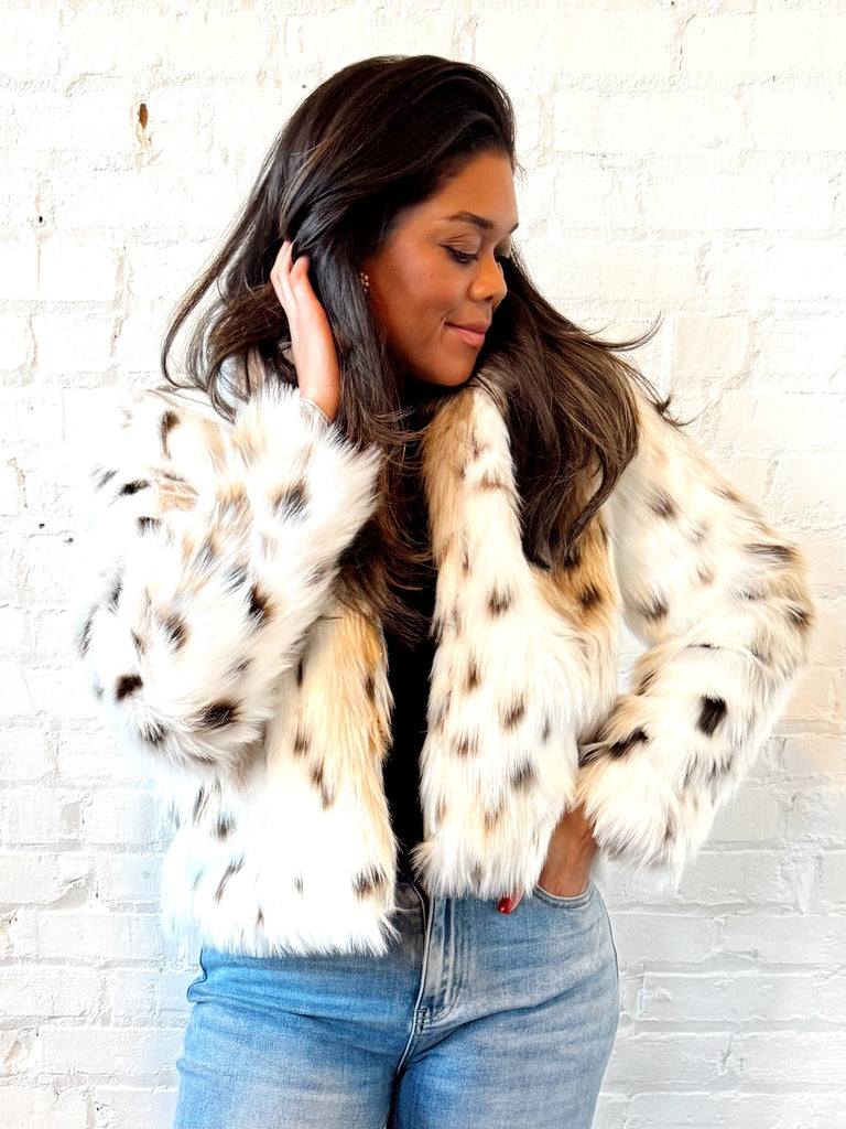 Snow Leopard Faux Fur