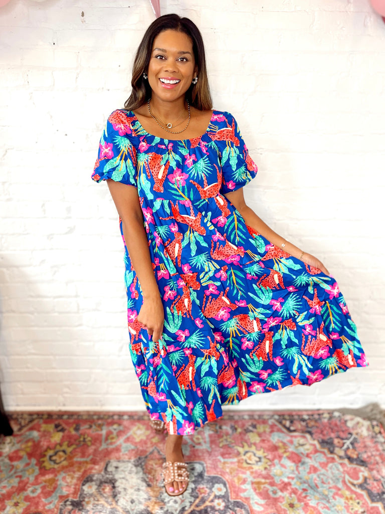 Jade Midi Tiered Dress