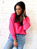 Relaxed Knit Fuschia