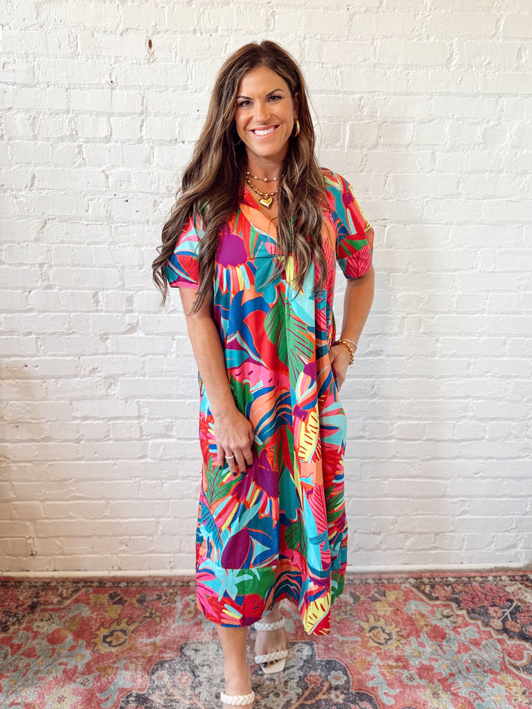 Birds of Paradise Maxi Dress