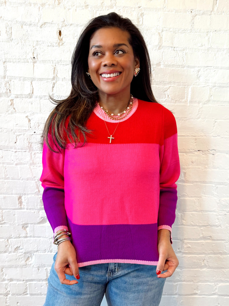 Cheery Colorblock Knit